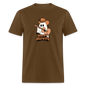 Unisex Classic T-Shirt happy halloween guitar shirt - brown