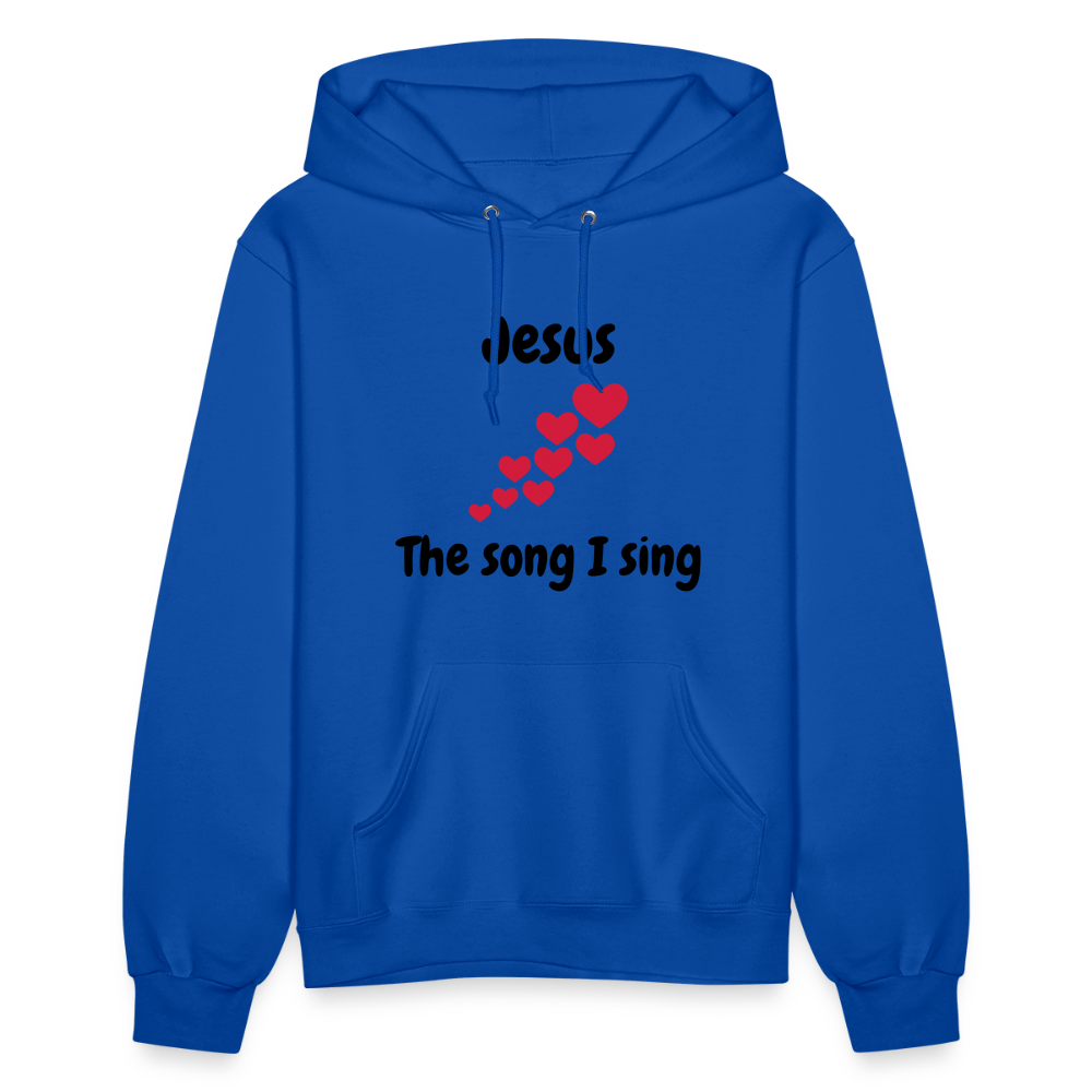 Women's Hoodie Jesus the song that I sing - royal blue