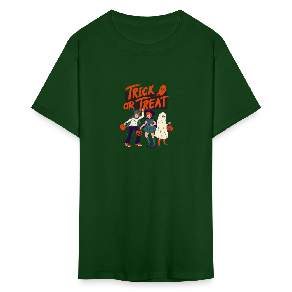 Unisex Classic T-Shirt trick or treat shirt - forest green