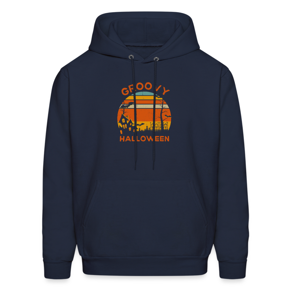 Men's Hoodie groovy halloween - navy