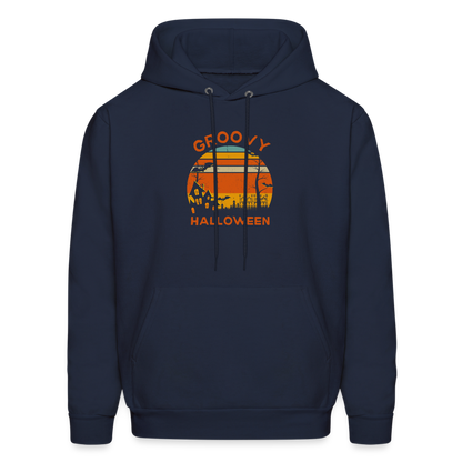 Men's Hoodie groovy halloween - navy