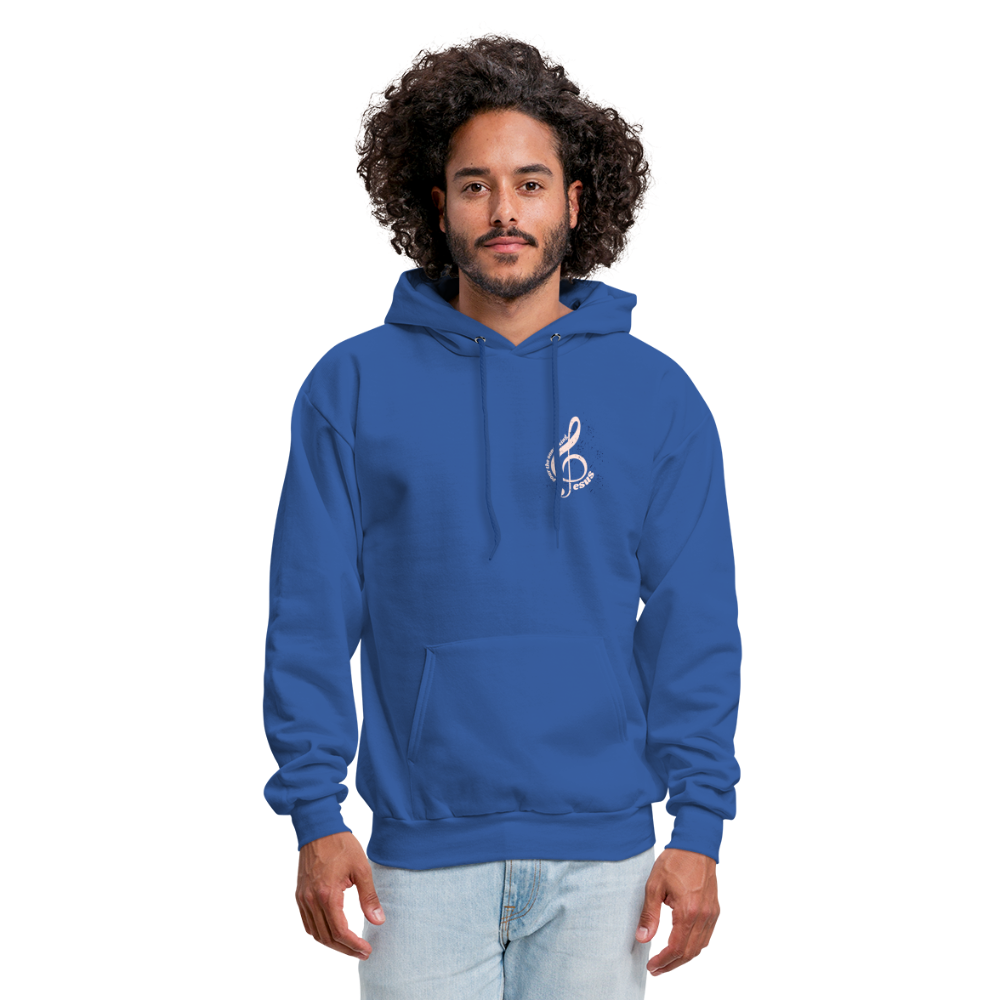 Men's Hoodie music Jesus is the song that I sing - royal blue