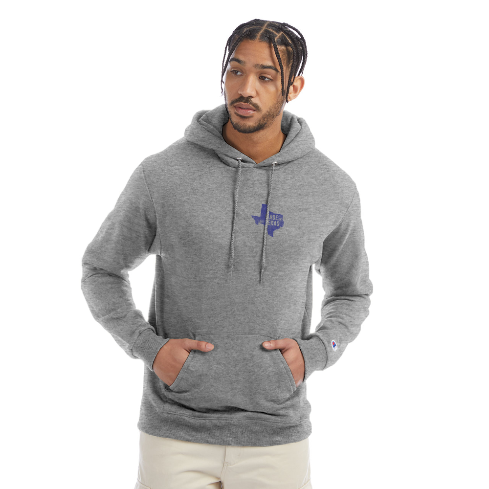 Champion Unisex Powerblend Hoodie Texas - heather gray