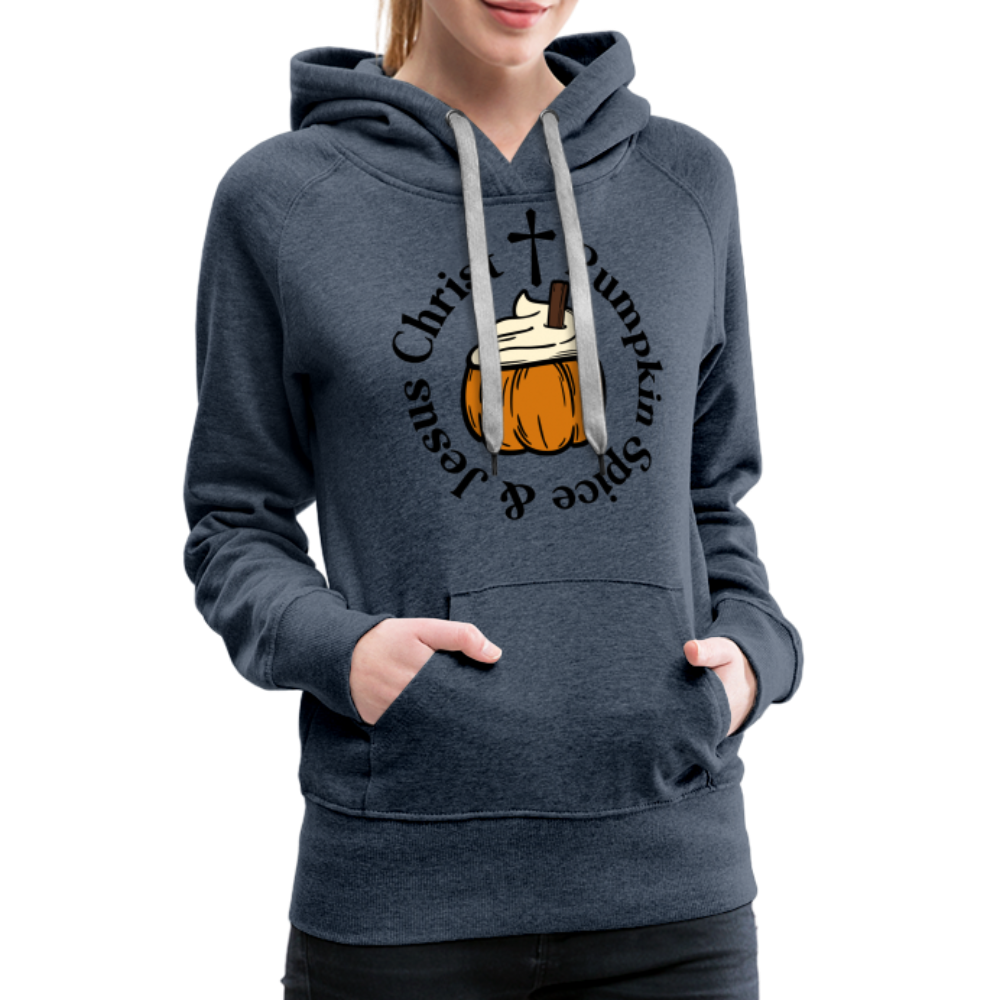 Women’s Premium Hoodie pumpkin spice hoodie - heather denim