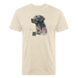 Fitted Cotton/Poly T-Shirt by Next Level Lab Lover dog shirts - heather cream