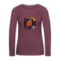 Women's Premium Long Sleeve T-Shirt happy fall yall - heather burgundy