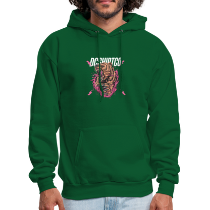 Men's Hoodie dc shirt co bear - forest green