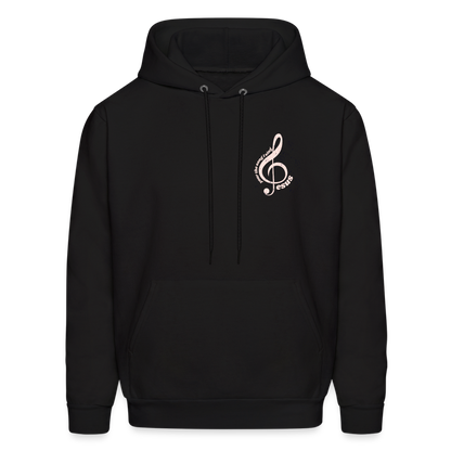 Men's Hoodie music Jesus is the song that I sing - black