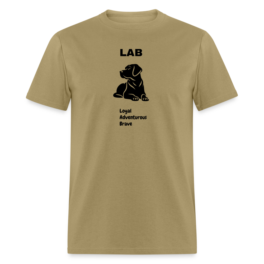 Unisex Classic T-Shirt lab dog lover shirt - khaki