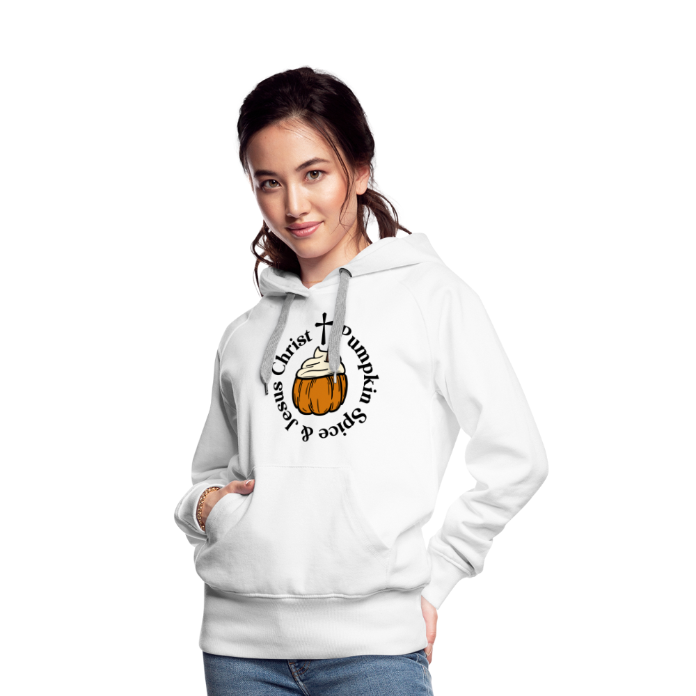 Women’s Premium Hoodie pumpkin spice hoodie - white