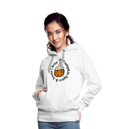 Women’s Premium Hoodie pumpkin spice hoodie - white