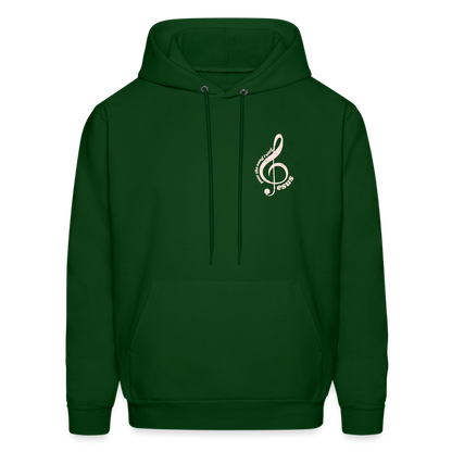 Men's Hoodie music Jesus is the song that I sing - forest green