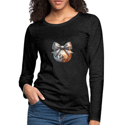 Women's Premium Long Sleeve T-Shirt disco ball - charcoal grey