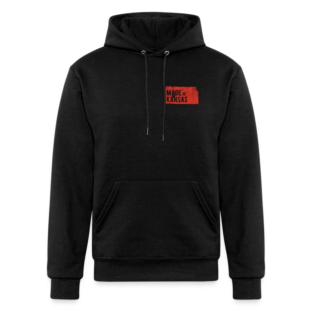 Champion Unisex Powerblend Hoodie made in Kansas - black