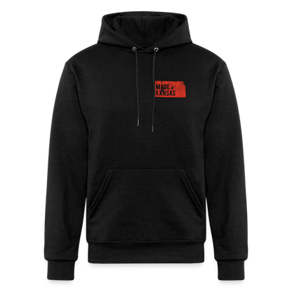 Champion Unisex Powerblend Hoodie made in Kansas - black