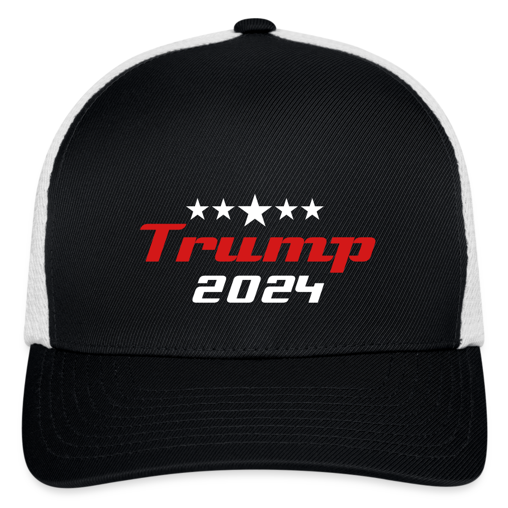 Flexfit Fitted Baseball Cap Trump 2024 hat - black/white