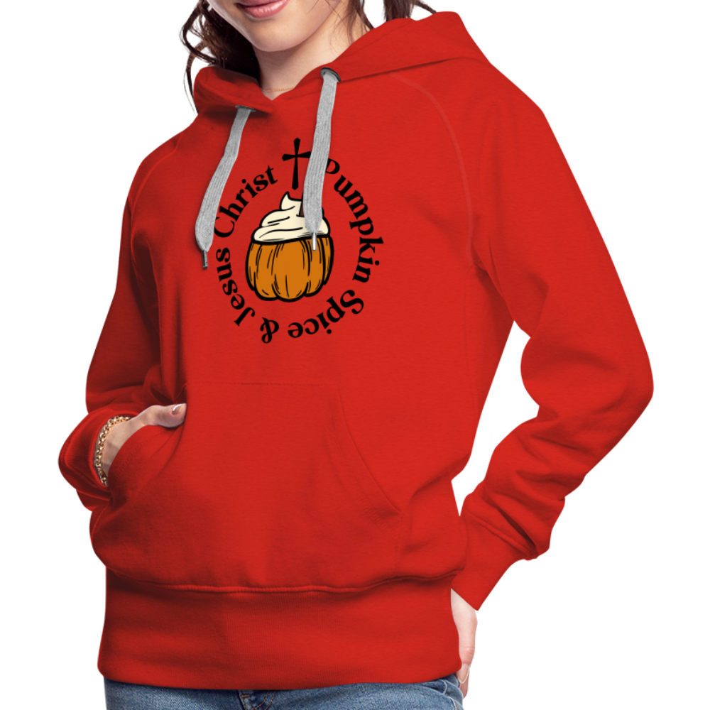 Women’s Premium Hoodie pumpkin spice hoodie - red