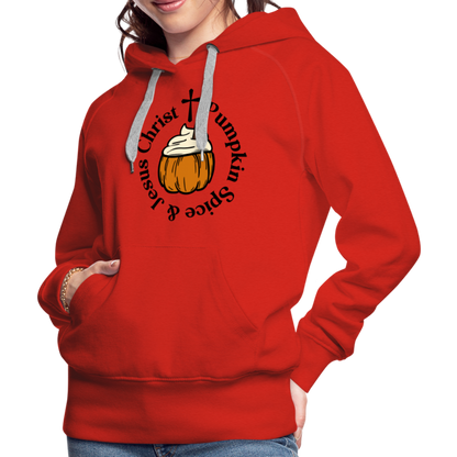 Women’s Premium Hoodie pumpkin spice hoodie - red