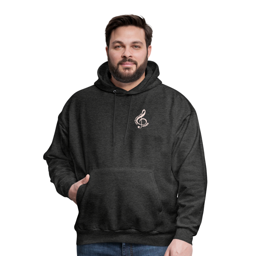 Men's Hoodie music Jesus is the song that I sing - charcoal grey