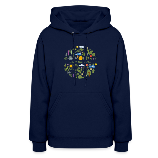 Women's Hoodie stay natural - navy