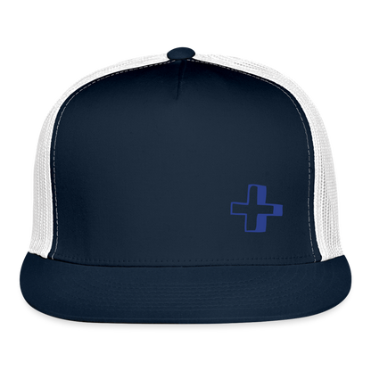 Trucker Cap cross - navy/white