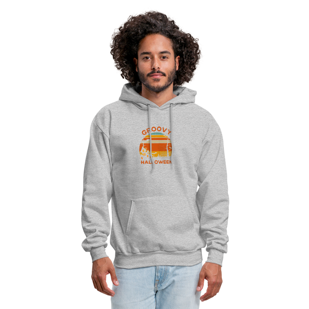 Men's Hoodie groovy halloween - heather gray