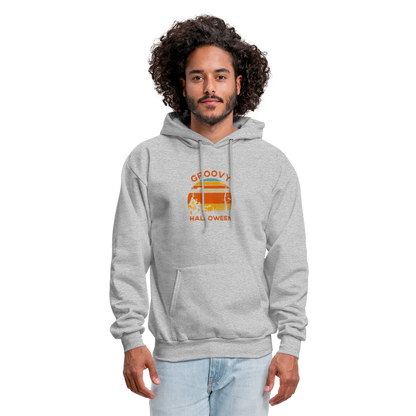 Men's Hoodie groovy halloween - heather gray